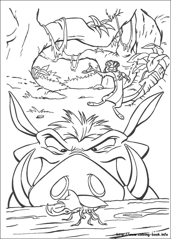 The Lion King coloring picture